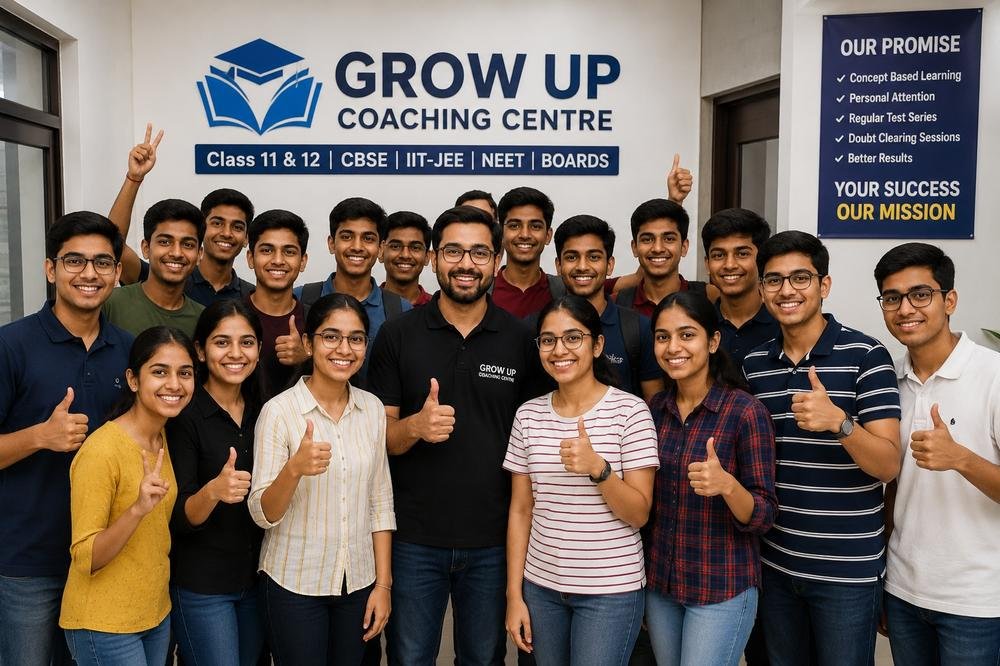 Class 11-12 PCM tuition students at Grow Up Coaching Centre Burari Delhi