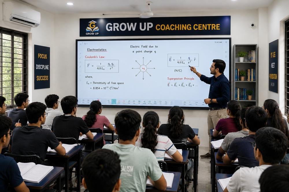 Physics Current Electricity chapter guide class at Grow Up Coaching Burari
